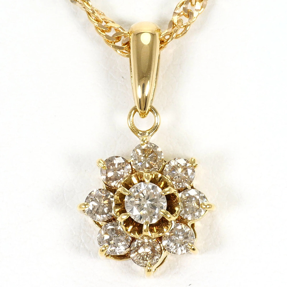 VINTAGE 18k Gold Diamond Necklace